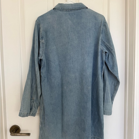 J.Crew denim popover dress in a light chambray - Picture 4 of 4